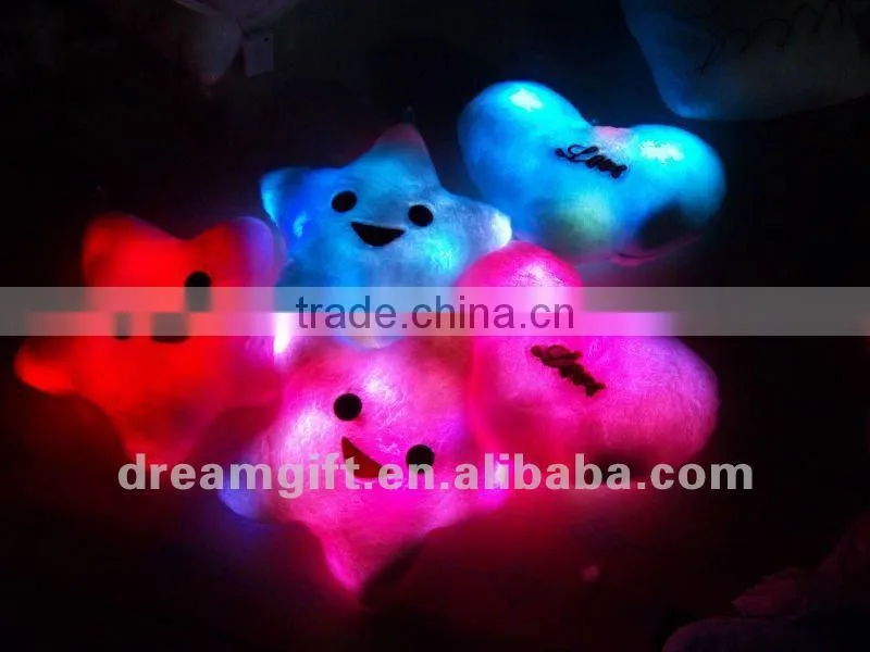 2012 new LED product LED flashing pillow included battery light up your room