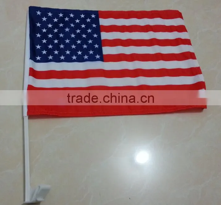 custom polyester car window flag