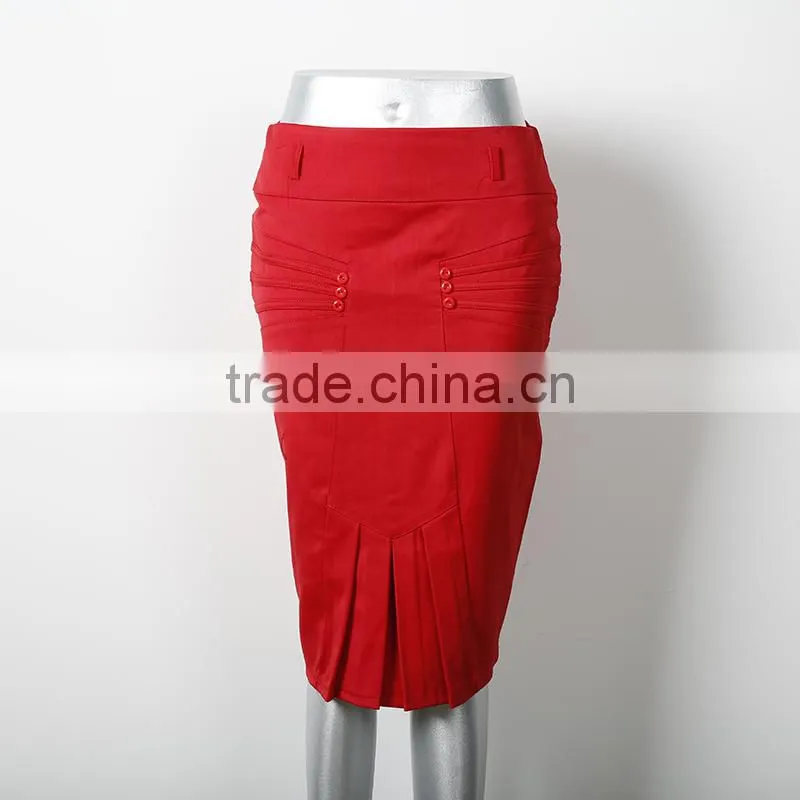 YILEYA new design high waist narrow black pencil skirt