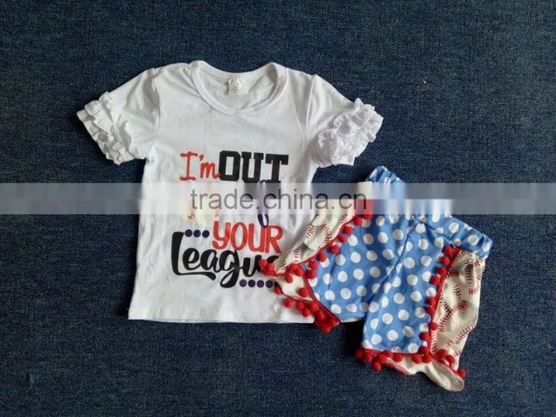 New Fashion Little Baby Cotton Outfit Western Girls Summer Clothing Set Tunic Toddler Girls Clothing Outfits