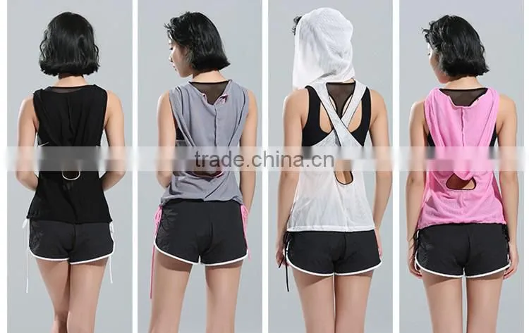 Factory Wholesale Custom Hot Sale sleeveless Gym Vest Womens Yoga Tank