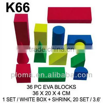 FOR KID (S188) 6PCS EVA GEOMETRIC SOLID SET