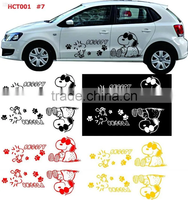 Cheap gift kids cartoon running reflective sticker
