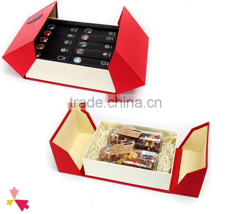 Eco-Friendly Recycle Custom LOGO Printed Foldable Paper Gift Custom Wedding Flat Printed Paper Candy Box