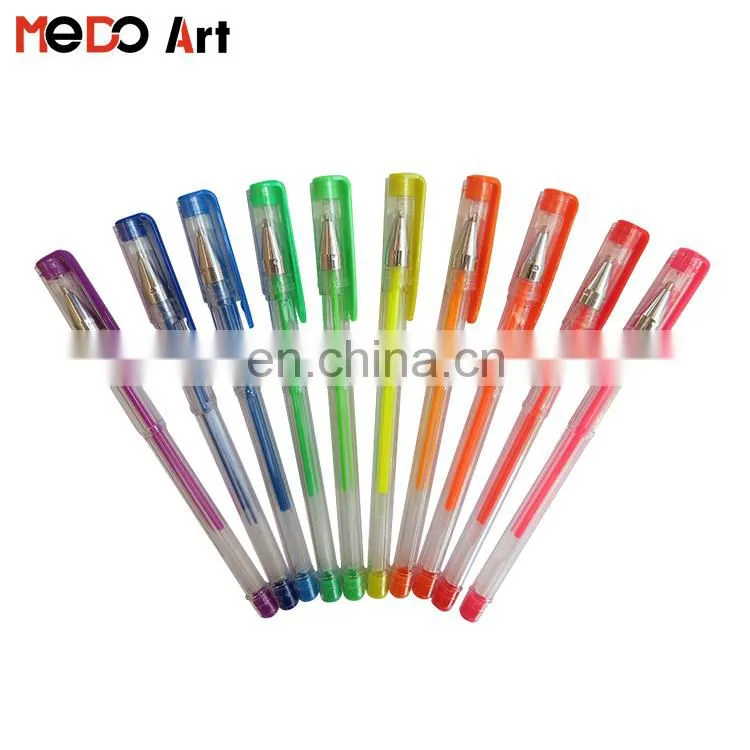 Office Stationery Metallic Glitter 48 Piece Gel Pen Set Art Stationery Supplies