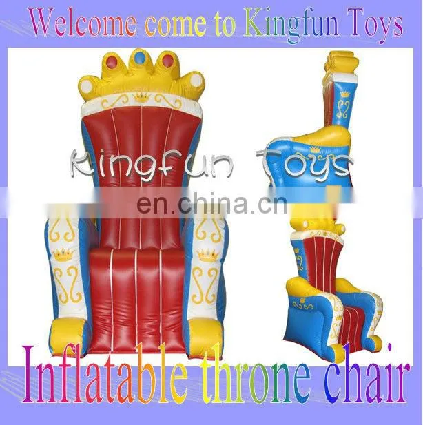 Inflatable party chair for throne