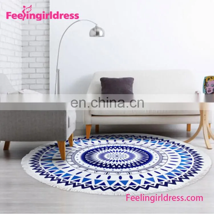 Home Decor Indian Mandala Round Microfiber Tapestry Mandala