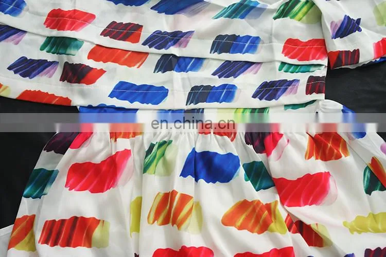 2015 summer short sleeved silk skirt cultivate one's morality dress