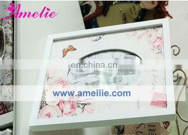 A0114 latest Rose Flower wooden photoes frame photo