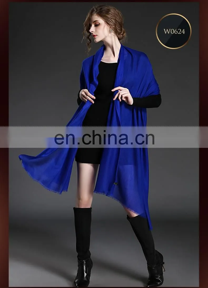 Pure color cashmere scarf shawl