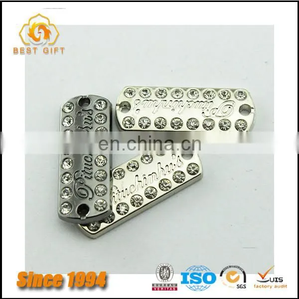 Wholesale Custom Cheap Hardware Jeans Accessories Metal Logo Label Patches