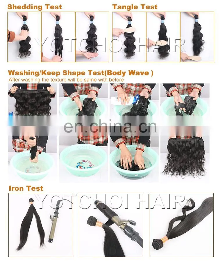 Yotchoi Brazilian Hair Vendor Factory Price virgin Brazilian Wavy Hair