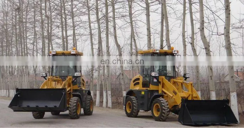 Earth moving construction machinery 1.5ton mini front wheel loader with wider tires