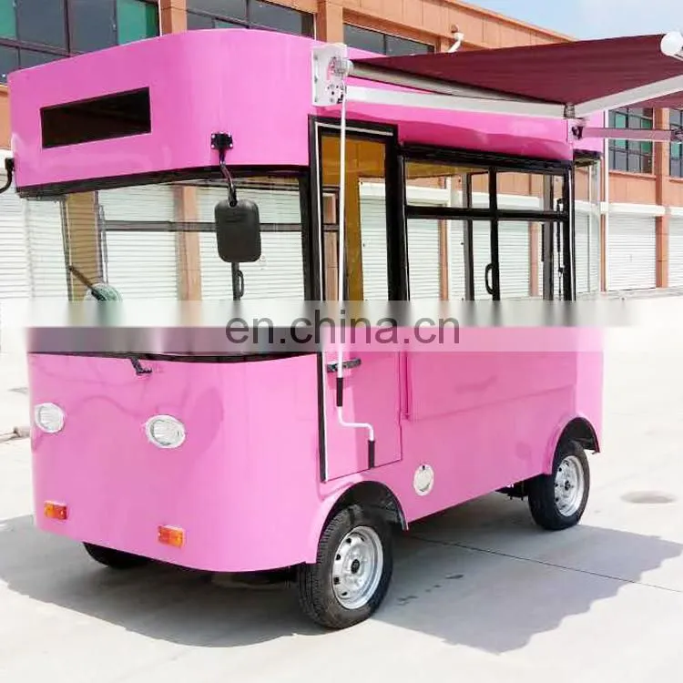 Street Mini Hot Dog Motorcycle Vending Mobile Fast Food Truck