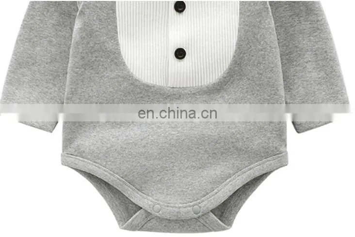 Multi Colors Warm Baby Rompers Unisex Long Sleeve Knitted Baby Jumpsuit