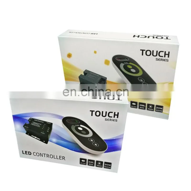 High quality top sell dc12v 24v wall rgb controller rf remote touch panel controller