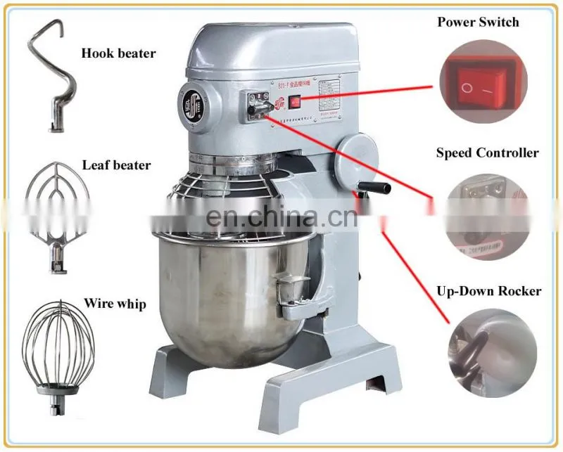high quality stand food mixer planetary mixers 30 liter/hotel multifunction food mixer 30l