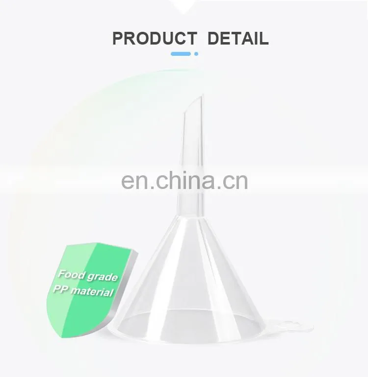 AKMLAB Laboratory Patented Food Grade Clear Plastic Funnel