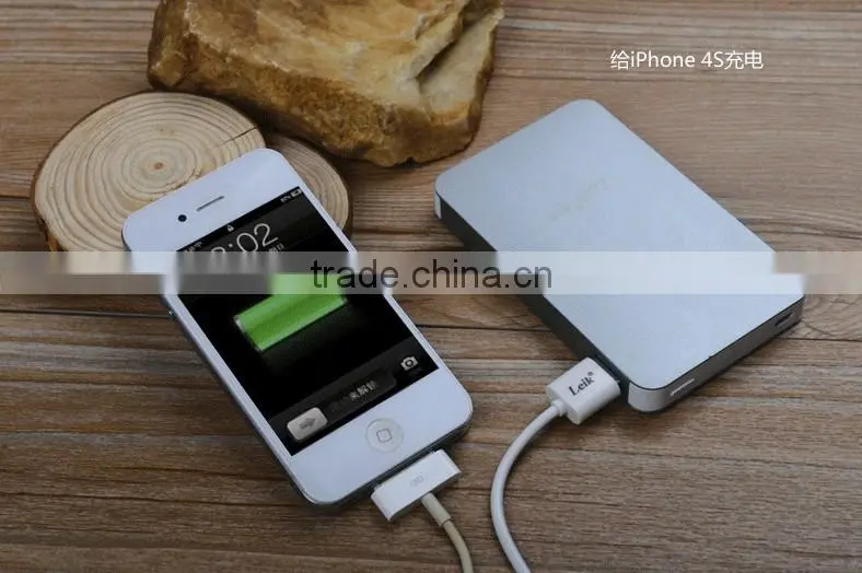 2014 Newly super thin power bank 10000mah with Three anti cell phone charger