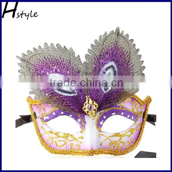 Wholesale Rose Red Color Beautiful Venetian Masquerade Party Mask SC248