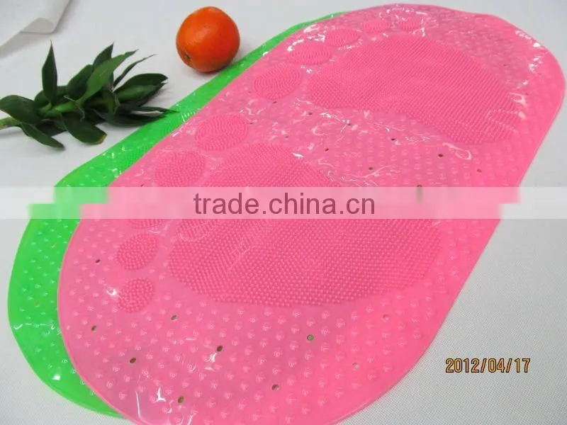 Foot shape bath mat plastic spike mat