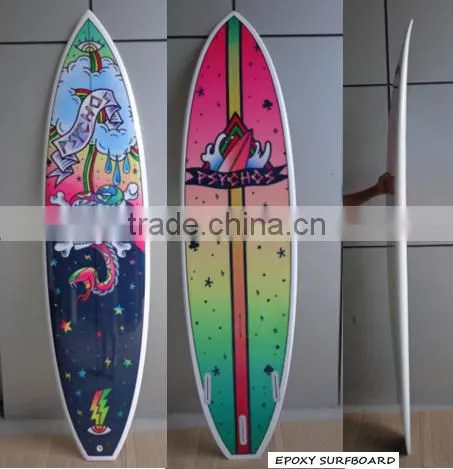 SUP Surfboard Boards Fins Future Fins Honey & Carbon Orange Fins Transparent