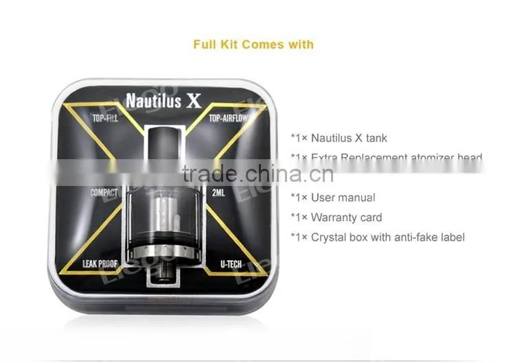 In Stock! Shipping within 24 hours Leak Proof Aspire Nautilus X with U-Tech Coil,Elego Wholesale Nautilus X