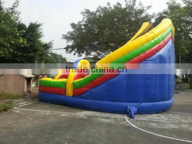 2015 Gaint PVC Trapualin Inflatable Water Slides ,inflatable land slider for sale