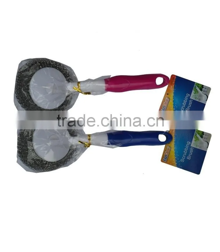Best quality Stainless steel scourer/steel wire ball/steel scouring pad for cleaning