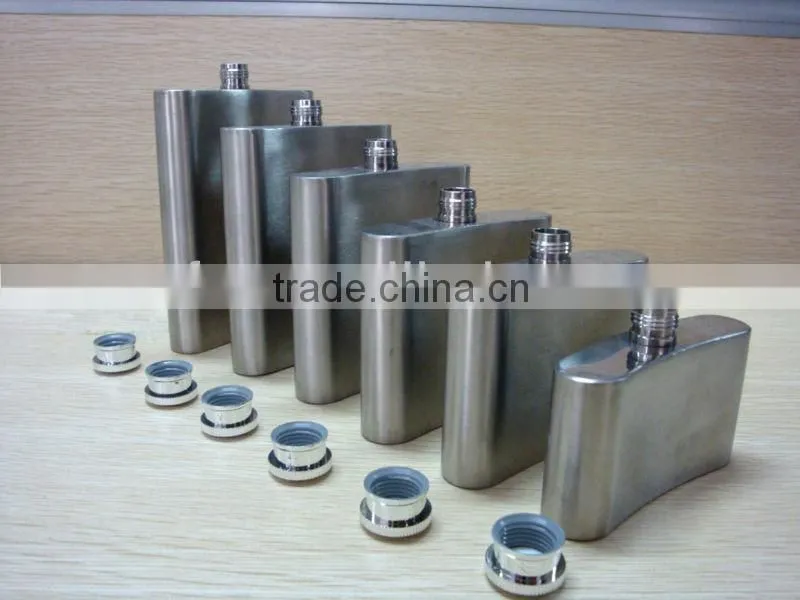 empty stainless steel wine bottle 1oz 2oz 3oz 4oz 5oz 6oz 7oz 8oz