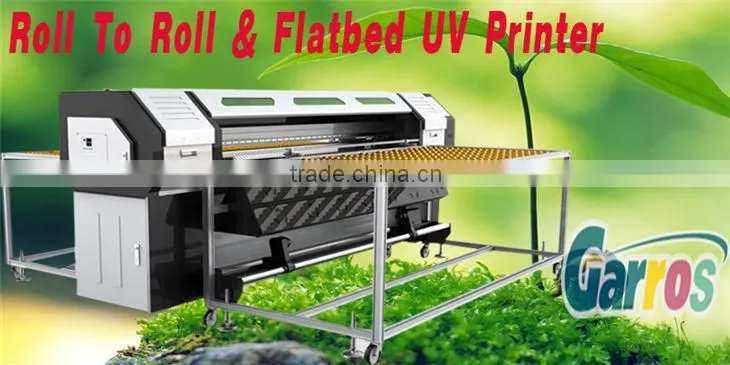 Garros Digital Flatbed Printer , Flatbed UV Printer With Led Light