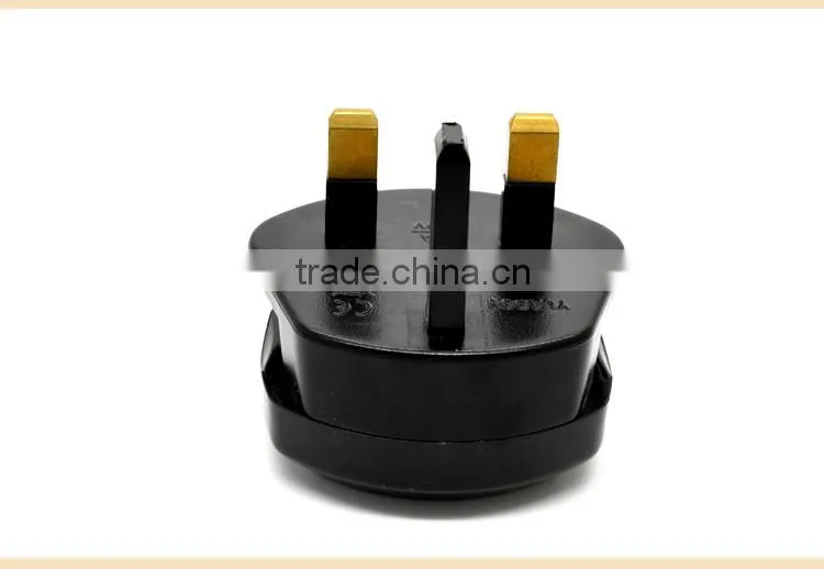 EU 2 PIN TO UK 3 PIN TRAVEL ADAPTER PLUG ADAPTOR CONVERTER PLUG