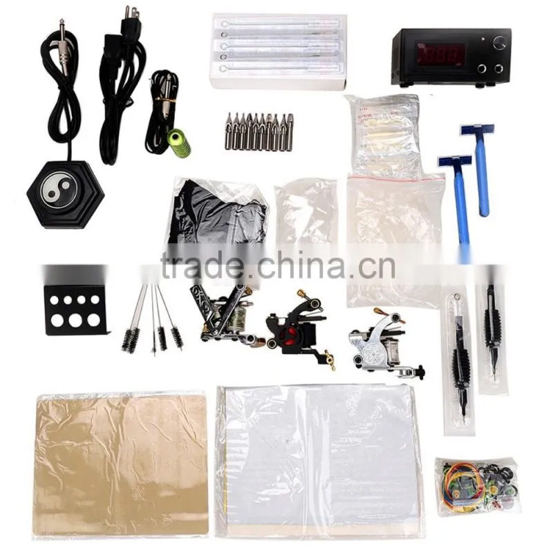 Best price Professional 3 x Tattoo Kit Tattoo Machine Accessories Bag etc T03 Permanent Make-Up Kit