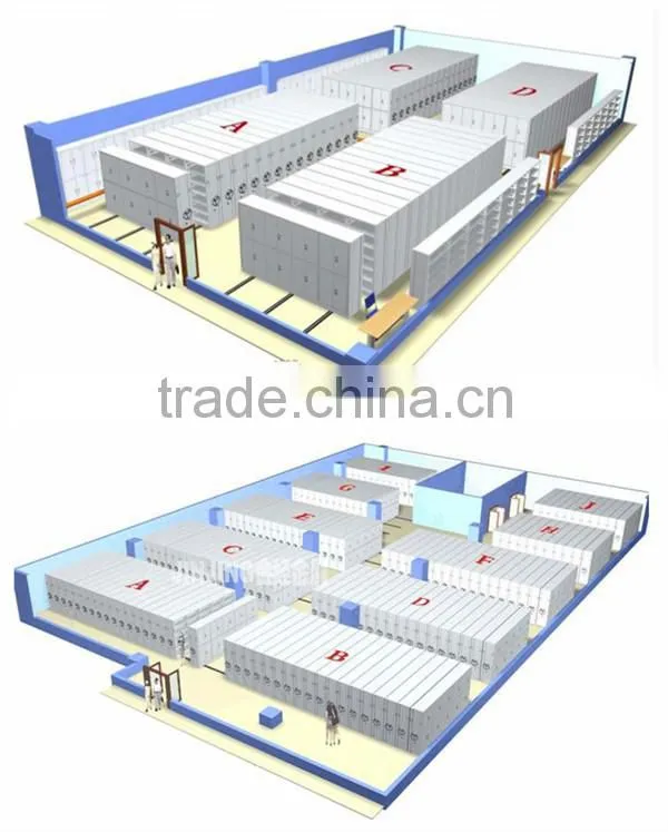 library/school furniture Mobile Compact Cabinet/ Manual Mass Shelf /Compact Shelving System