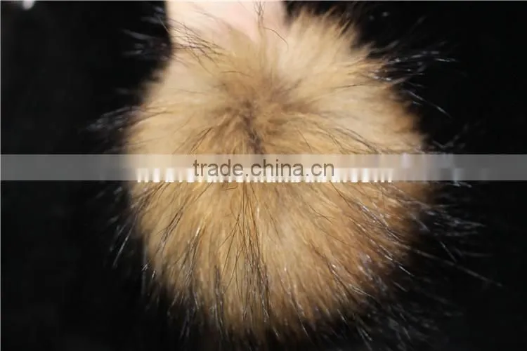 Natural Real Raccoon Fur Pom Poms For Shoes Bag Fur Cap Accessories
