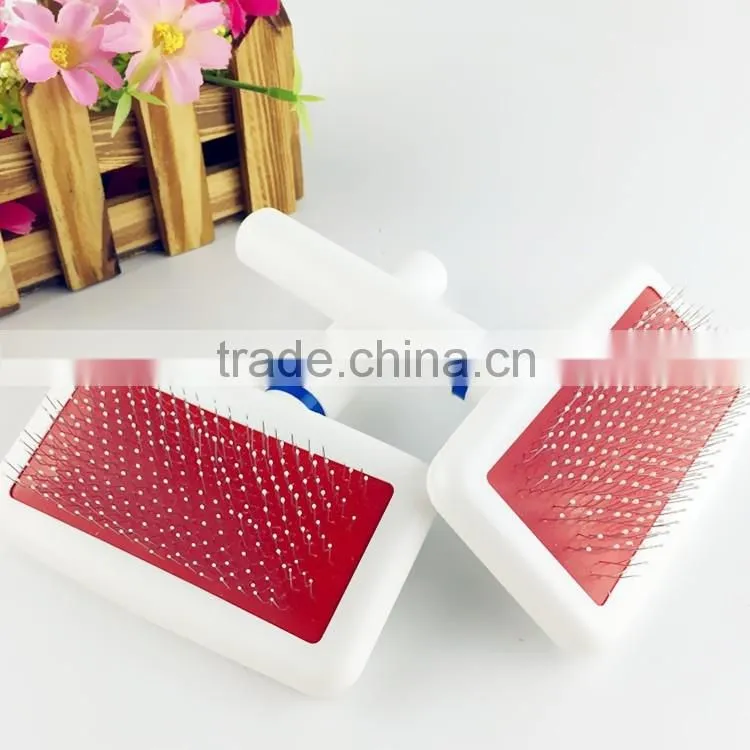 Pet comb hairdressing white balloon modelling Plastic handle gilling dog brush