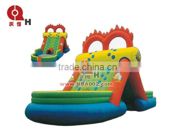 Children Small Inflatable Slide With Two Mini Archways