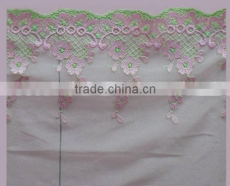 2015 new design polyester embroidery lace/lace fabric/swiss lace wholesale