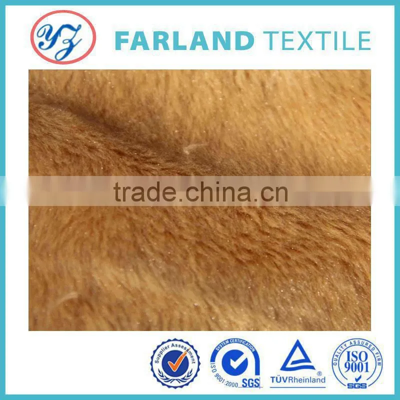 Winter fabric experts Fur Collar Coat knitting polyester fabric