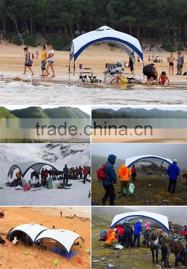 Good Quality Outdoor Large Ultra-Luxury Camping Sun foldable Beach Polyester Shelter
