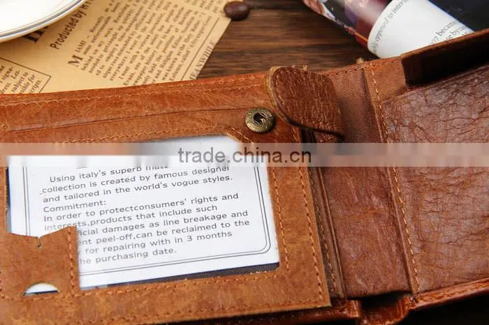 Imported Leather High Quality Mens Genuine Crocodile Skin Leather Wallet