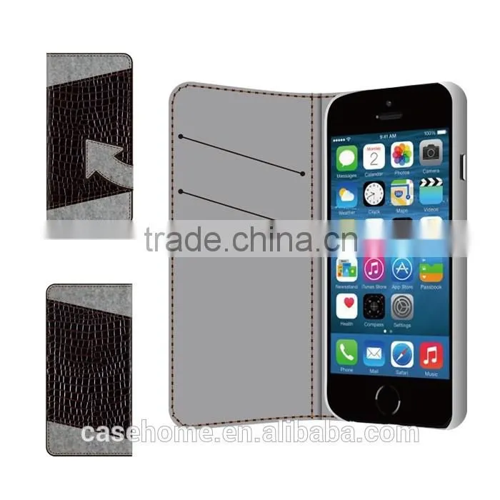 2016 new coming flip PU leather case for iphone 6s/iphone 5 SE