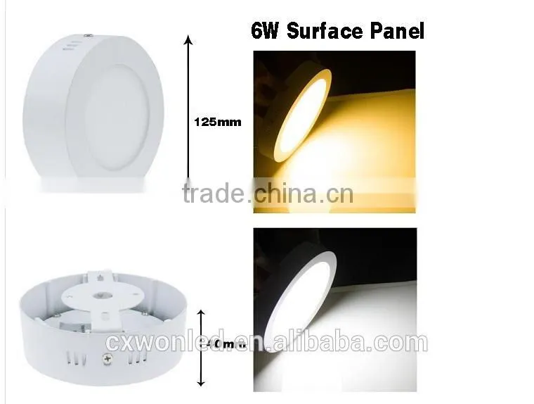 85-265V surface mounted 9w panel LED ceiling light with CE and ROHS