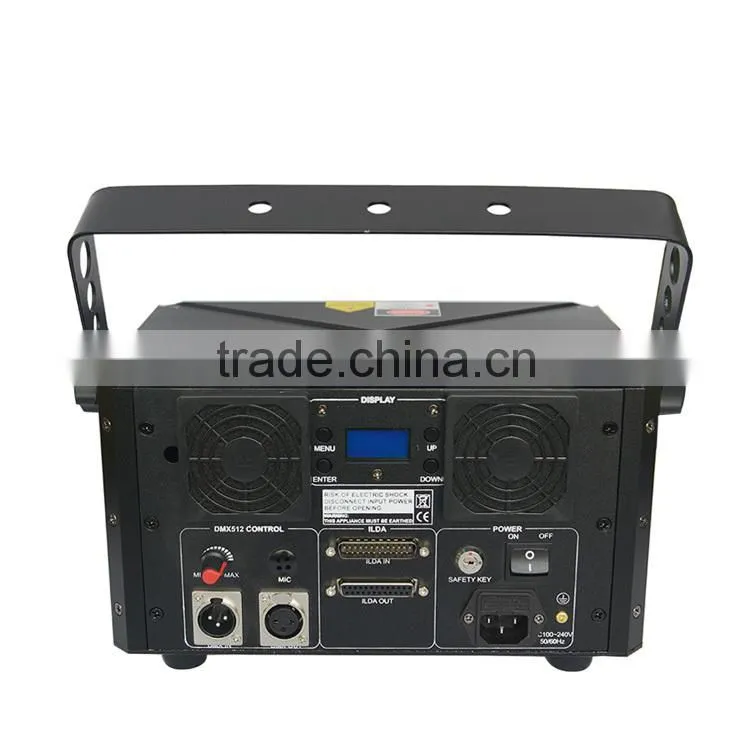 2W 25K ILDA Animation Laser Light DMX Control Stage Laser Projector DJ Disco RGB Laser Lighting