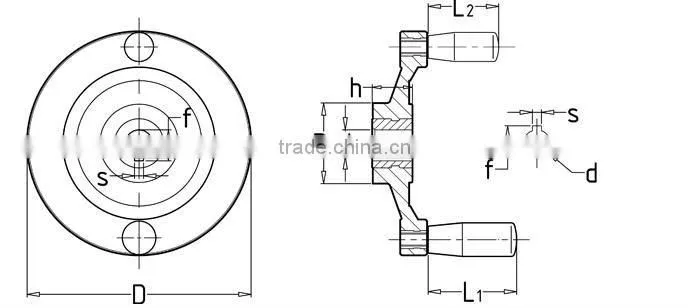 double hands handle wheel