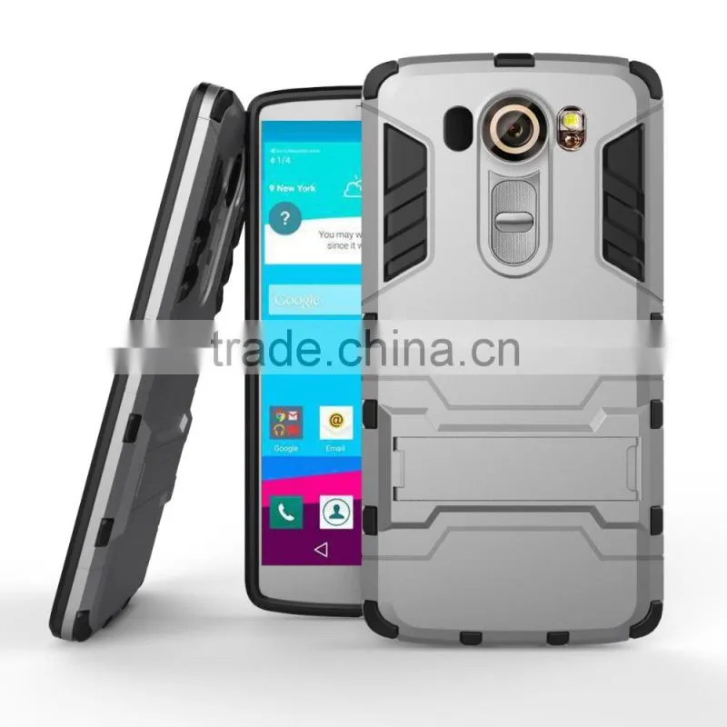TPU+PC Back Case For LG V10 F600 with Phone stands Hard Case with stents MT-4788