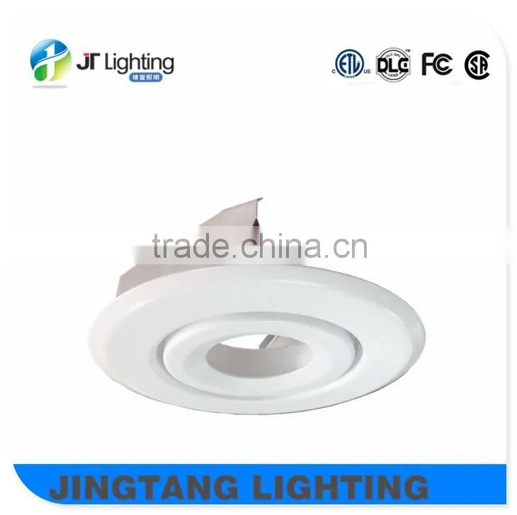 High matte white etl listed adjustable inner ring for led pot light with energy star