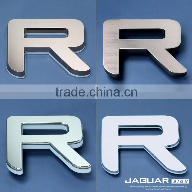 Manufacturer Supply Jaguar Custom Sign 3d Chrome letters & Numbers