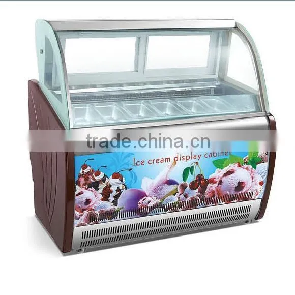 commercial ice cream display cabinet ,refrigerant ice cream showcase