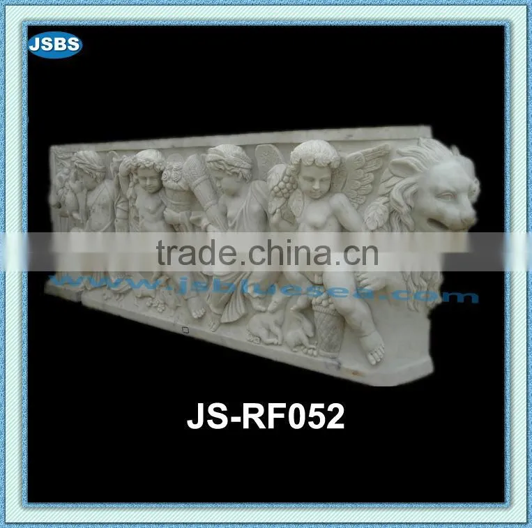 wall decoration hand carved life size marble relief
